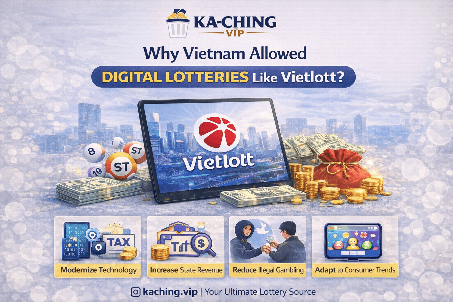 Vì sao Việt Nam giới thiệu các loại hình xổ số điện tử như Vietlott?