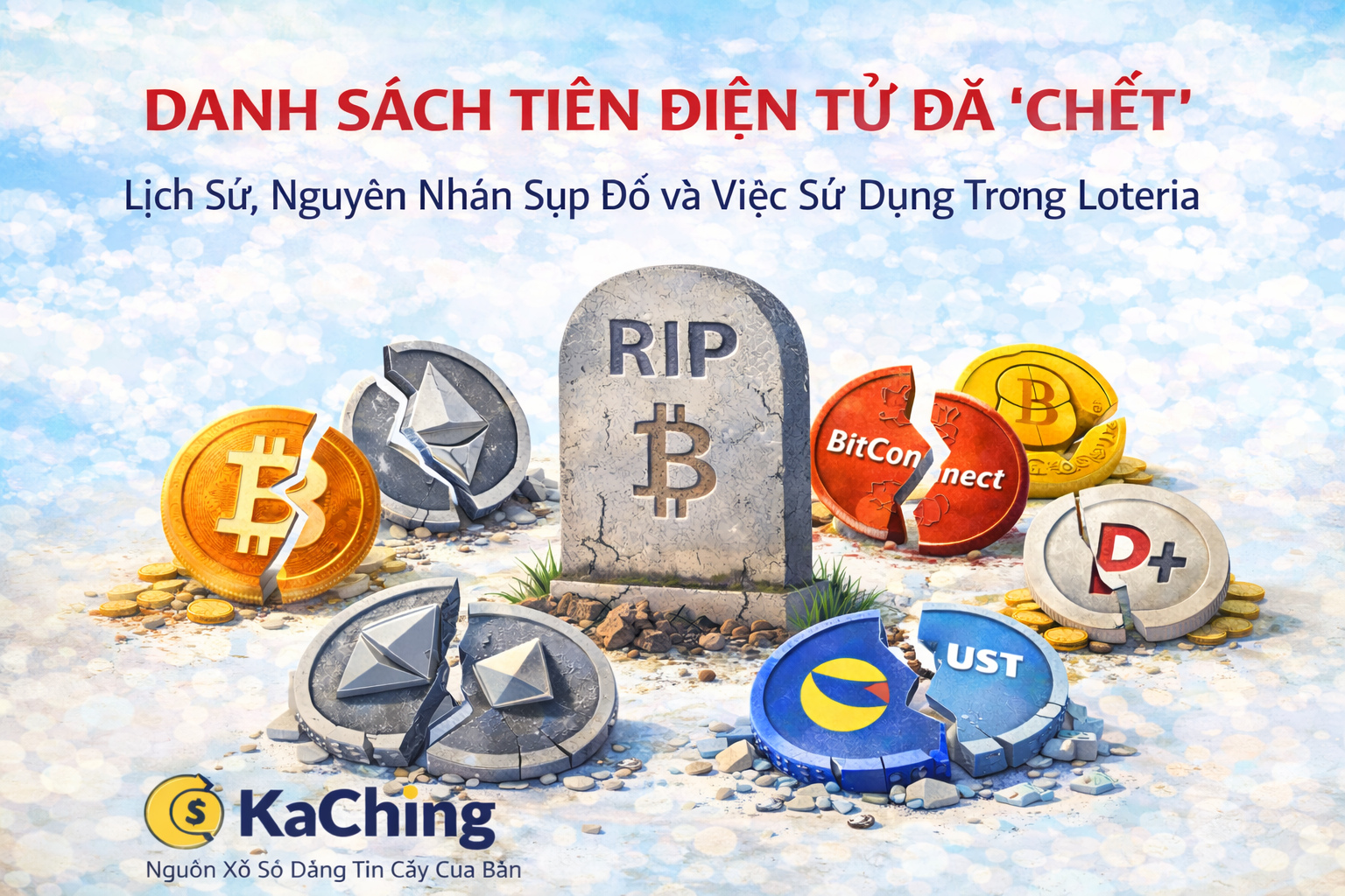Danh Sách Tiền Điện Tử Đã “Chết”: Lịch Sử, Nguyên Nhân Sụp Đổ Và Việc Sử Dụng Trong Loteria KaChing