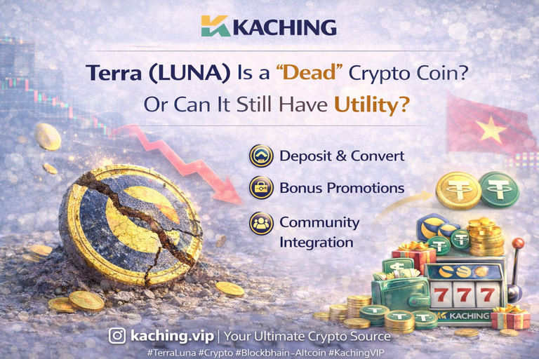 Terra (Luna) là một loại tiền điện tử đã ngừng hoạt động. Làm thế nào để sử dụng nó trong Kaching VIP?