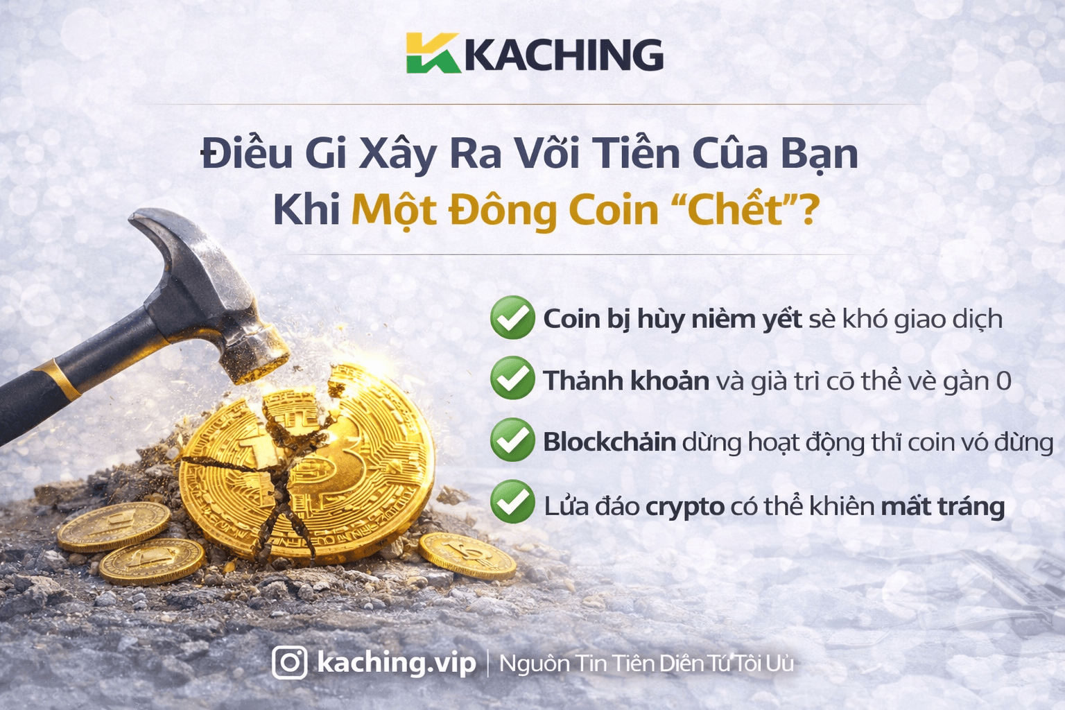 Điều gì xảy ra với tiền của bạn khi một đồng xu bị hỏng?