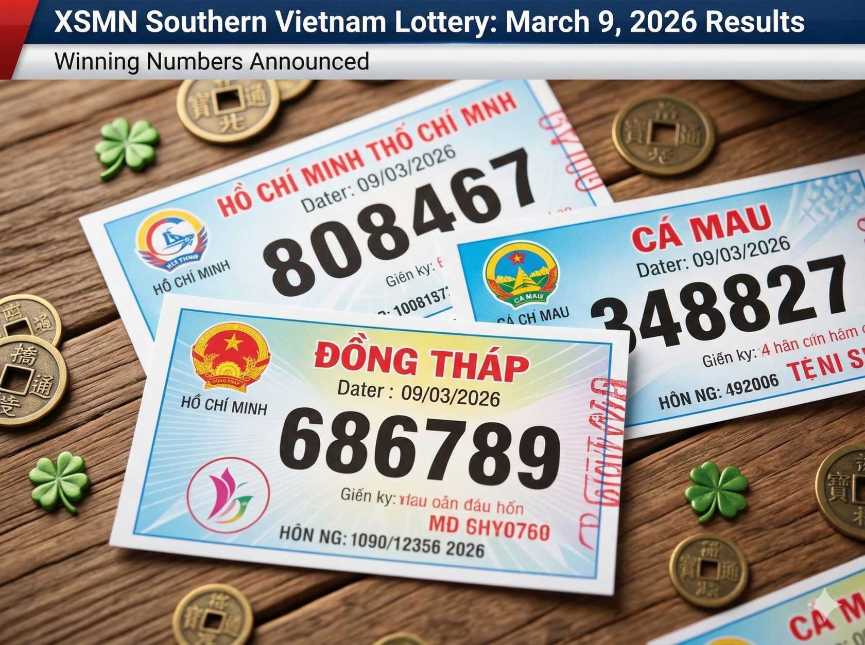 Kết Quả XSMN Ngày 9 Tháng 3 Năm 2026: Công Bố Dãy Số Trúng Thưởng Tại TP Hồ Chí Minh, Đồng Tháp Và Cà Mau